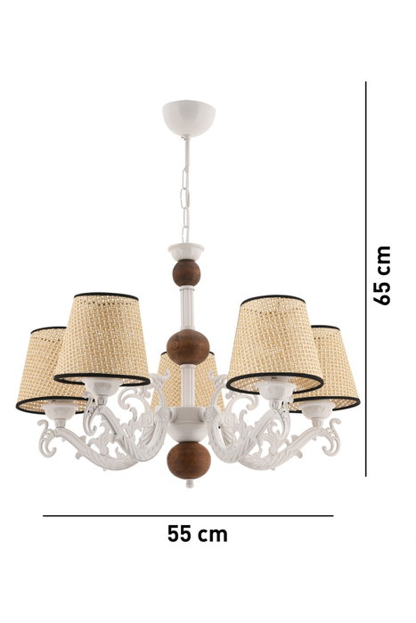 Opviq Fiona Coral Wood Blanco y Crema Opviq Fiona Coral Wood Blanco y Crema